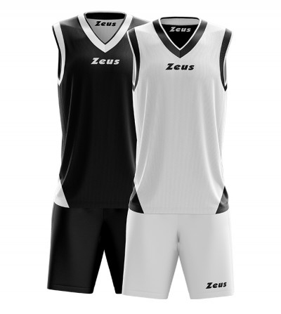 Echipament baschet Doblo ZEUS - Alb Negru