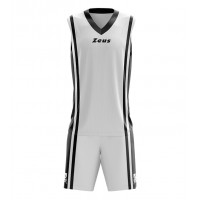 Echipament baschet Kit Bozo, ZEUS - Alb Negru