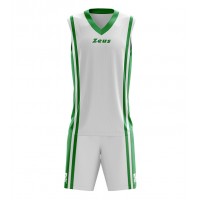 Echipament baschet Kit Bozo, ZEUS - Alb Verde