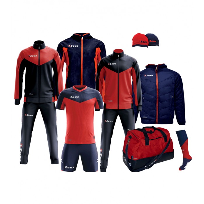 Set complet pentru fotbal Box Ulysse, ZEUS - Blue-Red Set complet pentru fotbal Box Ulysse, ZEUS - Blue-Red