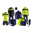 Set complet pentru fotbal Box Apollo, ZEUS - Blue-Yellow Fluo