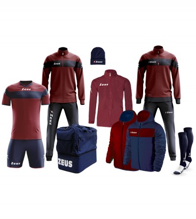 Set complet pentru fotbal Box Apollo, ZEUS - Blue-Grena Set complet pentru fotbal Box Apollo, ZEUS - Blue-Grena