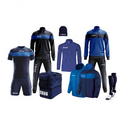 Set complet pentru fotbal Box Apollo, ZEUS - Blue-Royal