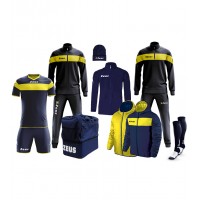 Set complet pentru fotbal Box Apollo, ZEUS - Blue-Yellow