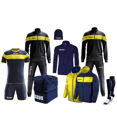 Set complet pentru fotbal Box Apollo, ZEUS - Blue-Yellow Set complet pentru fotbal Box Apollo, ZEUS - Blue-Yellow