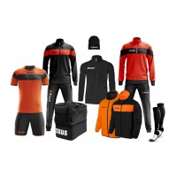 Set complet pentru fotbal Box Apollo, ZEUS - Black-Orange