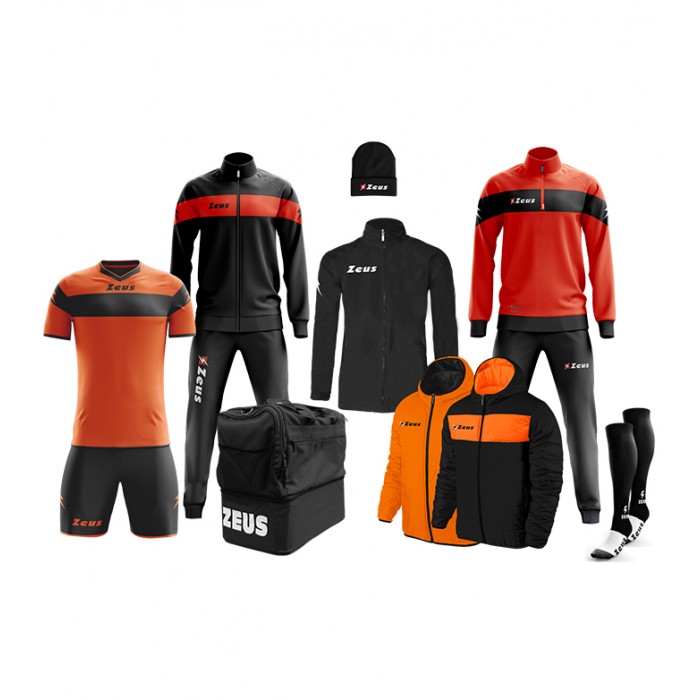 Set complet pentru fotbal Box Apollo, ZEUS - Black-Orange Set complet pentru fotbal Box Apollo, ZEUS - Black-Orange
