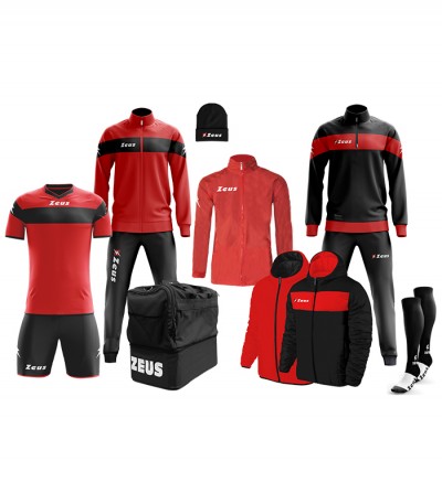 Set complet pentru fotbal Box Apollo, ZEUS - Black-Red Set complet pentru fotbal Box Apollo, ZEUS - Black-Red