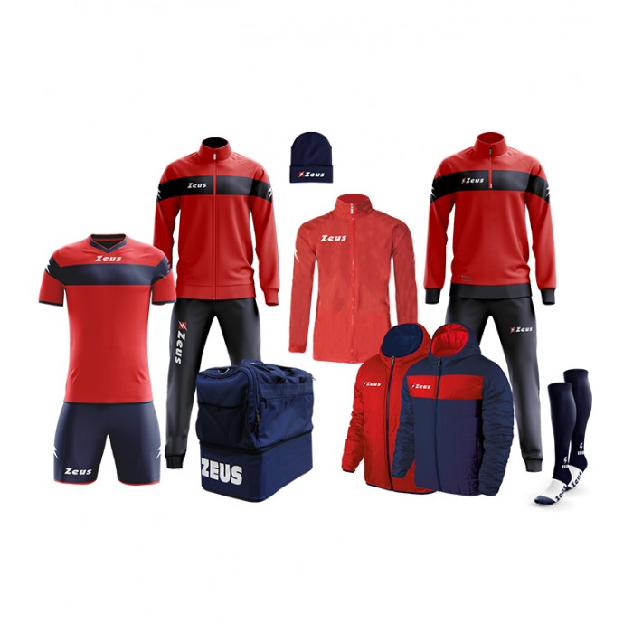 Set complet pentru fotbal Box Apollo, ZEUS - Red-Blue Set complet pentru fotbal Box Apollo, ZEUS - Red-Blue