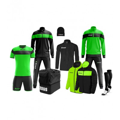 Set complet pentru fotbal Box Apollo, ZEUS - Green Fluo-Black Set complet pentru fotbal Box Apollo, ZEUS - Green Fluo-Black