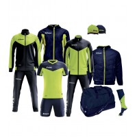 Set complet pentru fotbal Box Ulysse, ZEUS - Blue-Yellow Fluo