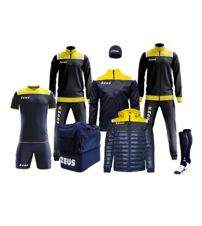 Echipament fotbal complet, Box Vesuvio - Bleumarin / Galben, ZEUS Echipament fotbal complet, Box Vesuvio - Bleumarin / Galben, ZEUS