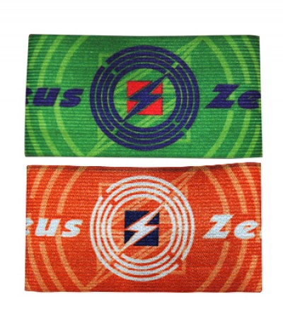 Banderola capitan Double, ZEUS - Verde / Portocaliu