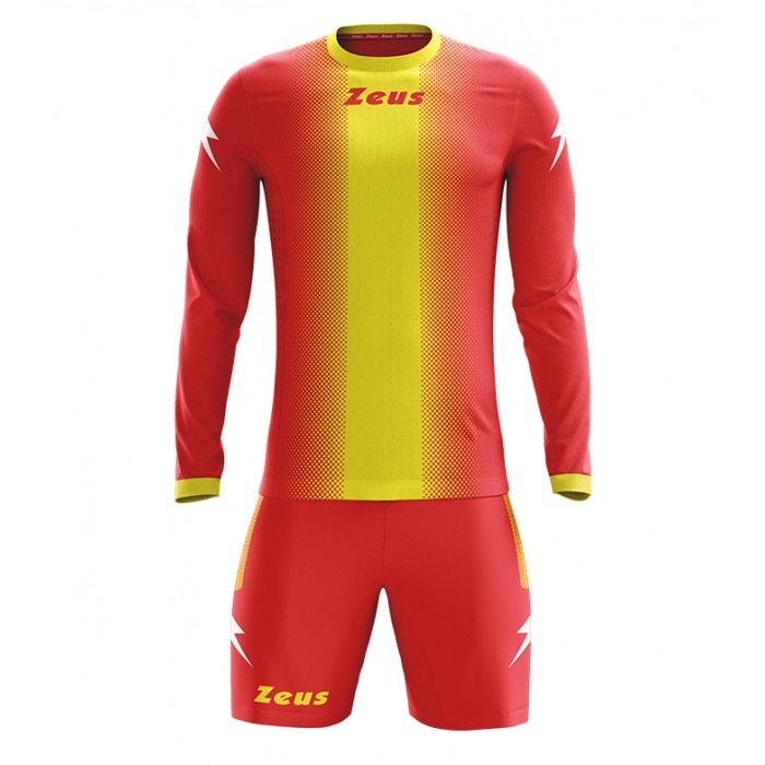 Echipament fotbal cu maneca lunga Kit Ercole, ZEUS - Rosu Galben