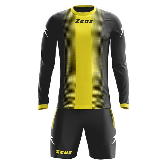 Echipament fotbal cu maneca lunga Kit Ercole, ZEUS - Negru Galben Echipament fotbal cu maneca lunga Kit Ercole, ZEUS - Negru Galben