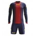 Echipament fotbal cu maneca lunga Kit Ercole, ZEUS - Bleumarin Rosu