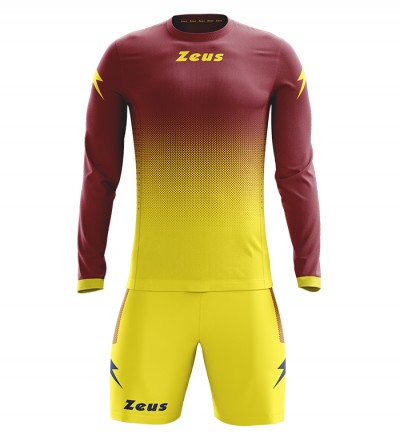 Echipament fotbal cu maneca lunga Kit Eros, ZEUS - Galben Grena