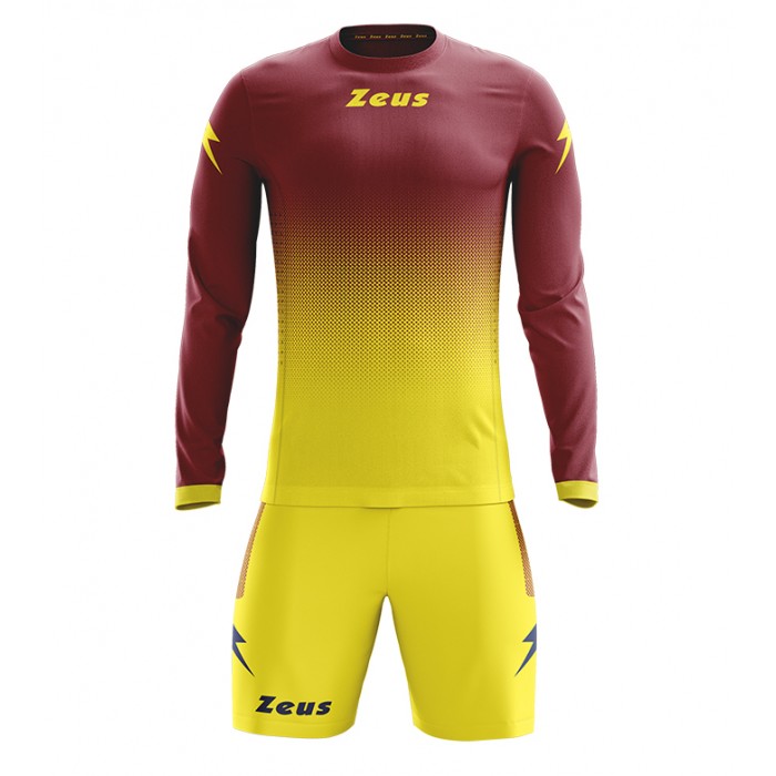 Echipament fotbal cu maneca lunga Kit Eros, ZEUS - Galben Grena