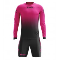 Echipament fotbal cu maneca lunga Kit Eros, ZEUS - Negru Fucsia