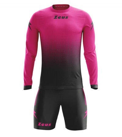 Echipament fotbal cu maneca lunga Kit Eros, ZEUS - Negru Fucsia