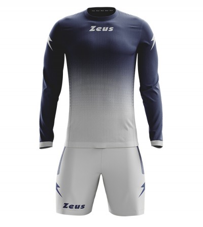 Echipament fotbal cu maneca lunga Kit Eros, ZEUS - Silver Bleumarin