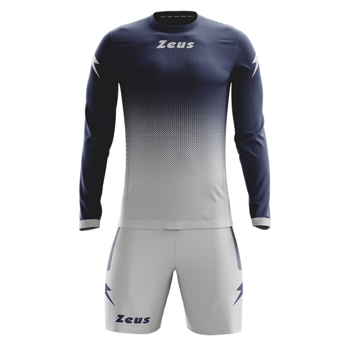 Echipament fotbal cu maneca lunga Kit Eros, ZEUS - Silver Bleumarin