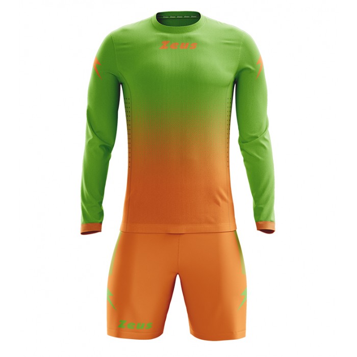 Echipament fotbal cu maneca lunga Kit Eros, ZEUS - Portocaliu-Fluo Verde Echipament fotbal cu maneca lunga Kit Eros, ZEUS - Portocaliu-Fluo Verde