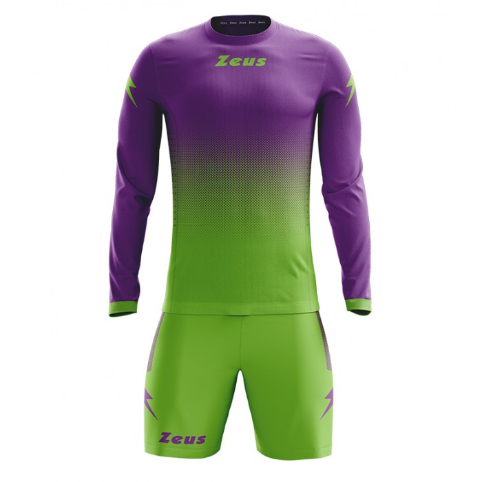 Echipament fotbal cu maneca lunga Kit Eros, ZEUS - Verde-Fluo Violet Echipament fotbal cu maneca lunga Kit Eros, ZEUS - Verde-Fluo Violet