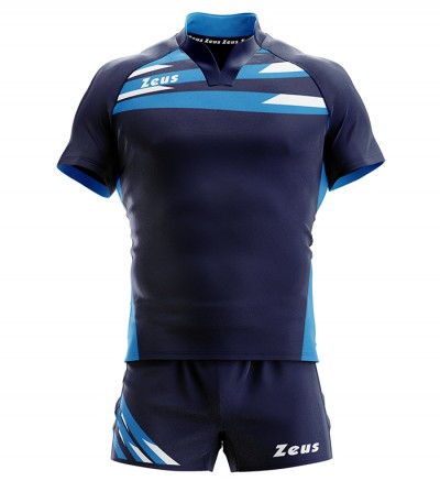 Echipament rugby Kit Eagle ZEUS - Blu-Light Royal-Bianco