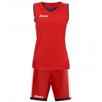 Echipament baschet dama, Kit Flora, ZEUS - rosso