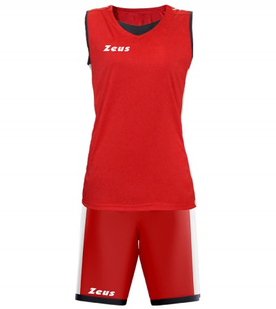 Echipament baschet dama, Kit Flora, ZEUS - rosso