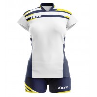Echipament volei dama Kit Itaca Donna, ZEUS - bianco_giallo_blu