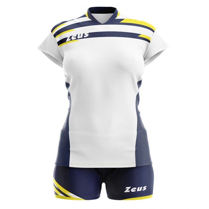 Echipament volei dama Kit Itaca Donna, ZEUS - bianco_giallo_blu