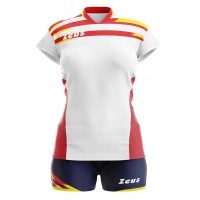 Echipament volei dama Kit Itaca Donna, ZEUS - bianco_rosso_blu