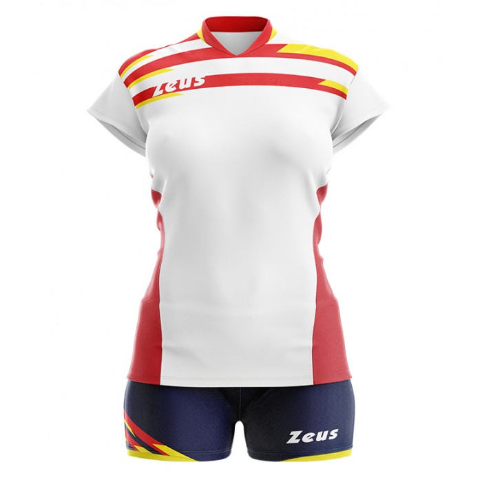 Echipament volei dama Kit Itaca Donna, ZEUS - bianco_rosso_blu