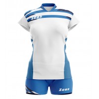Echipament volei dama Kit Itaca Donna, ZEUS - bianco_royal_blu