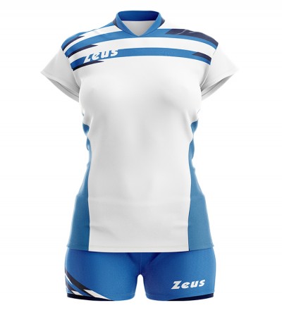 Echipament volei dama Kit Itaca Donna, ZEUS - bianco_royal_blu