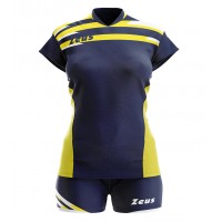 Echipament volei dama Kit Itaca Donna, ZEUS - blu_giallo