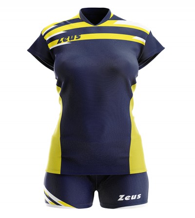 Echipament volei dama Kit Itaca Donna, ZEUS - blu_giallo