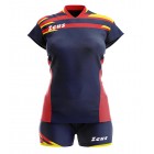 Echipament volei dama Kit Itaca Donna, ZEUS - blu_rosso_giallo