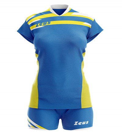 Echipament volei dama Kit Itaca Donna, ZEUS - royal_giallo