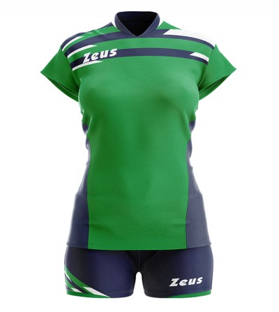 Echipament volei dama Kit Itaca Donna, ZEUS - verde_blu