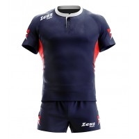 Echipament rugby Kit Max ZEUS - Blu - Rosso