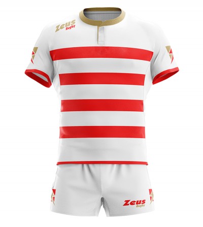 Echipament rugby Kit Recco New, ZEUS - Rosu Alb