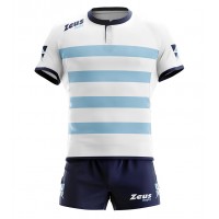 Echipament rugby Kit Recco New, ZEUS - Sky Alb Bleumarin