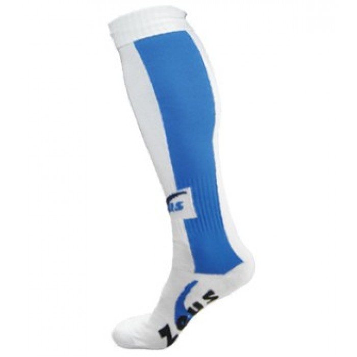 Jambiere fotbal Dual ZEUS - Alb Albastru