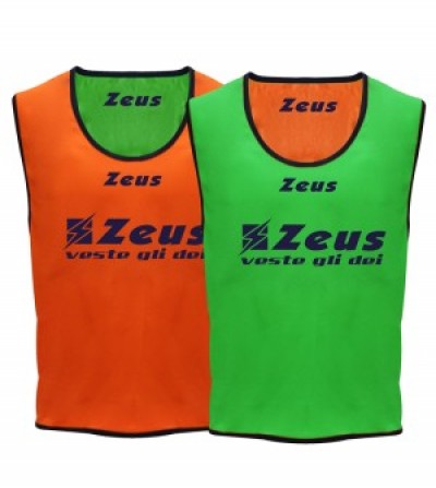 Vesta departajare cu doua fete Giano, ZEUS - Verde Fluo / Portocaliu Fluo