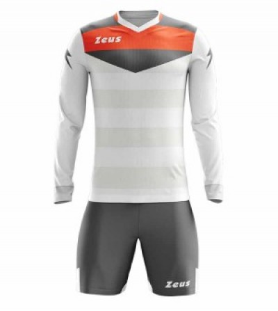 Echipament portar fotbal Gk Argo, ZEUS - Alb-Gri-Portocaliu
