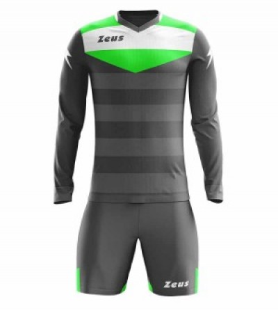 Echipament portar fotbal Gk Argo, ZEUS - Gri-Alb-Verde Fluo