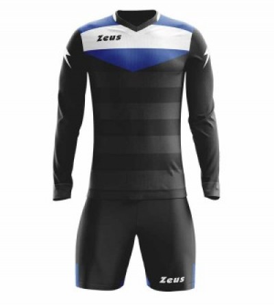 Echipament portar fotbal Gk Argo, ZEUS - Negru-Alb-Royal